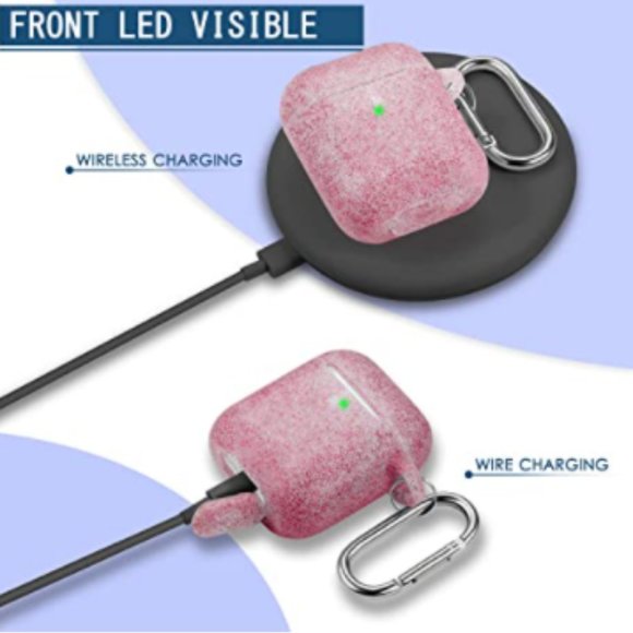 AirPods Case Cover with Keychain - Bling red/blue - Picture 10 of 14